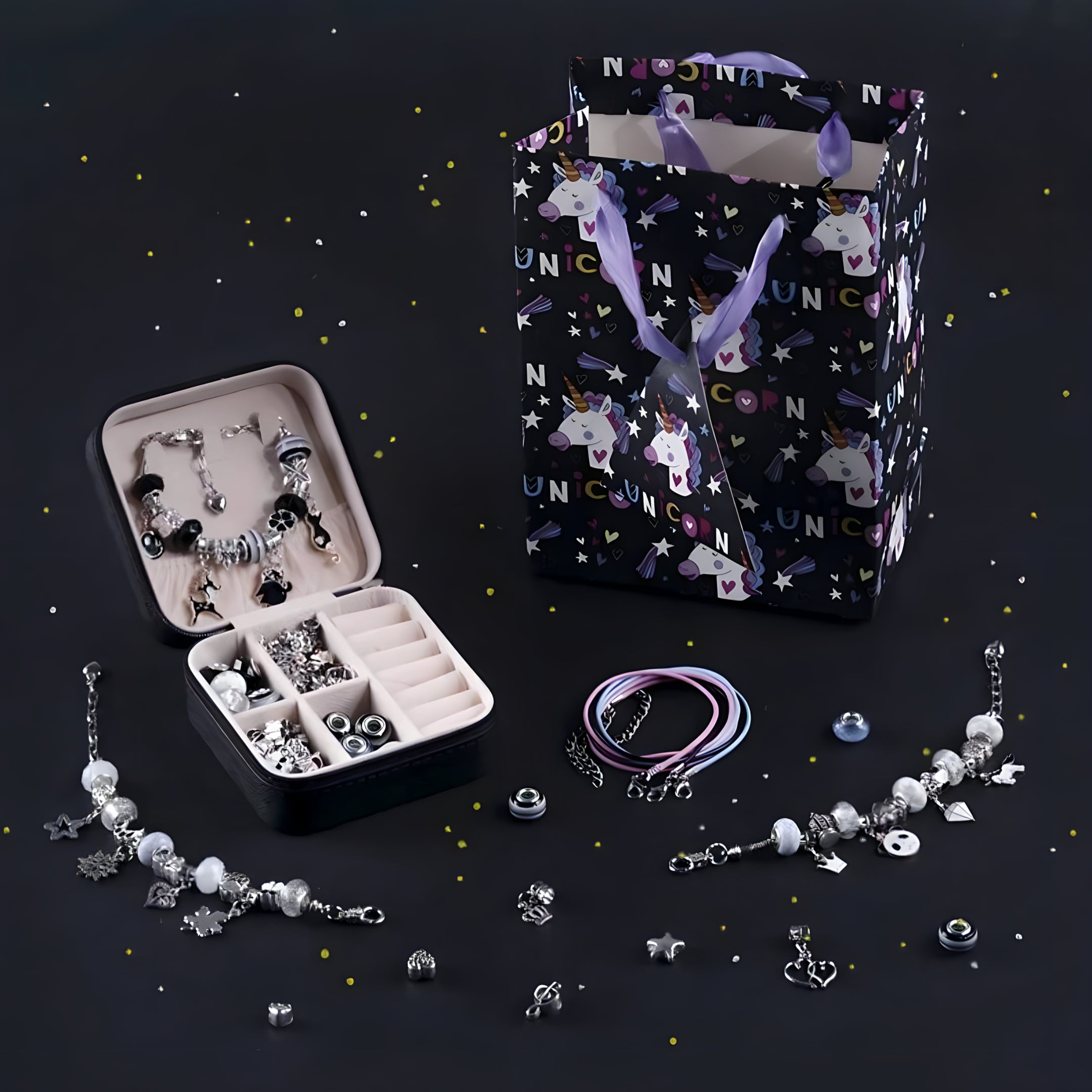 KidsCraft™ - Kit de création de bijoux pour filles | Thème Sombre