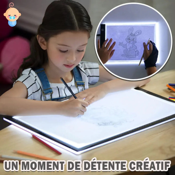 EasyDraw™ - Planche de dessin LED (Format A4) Bébé Précieux