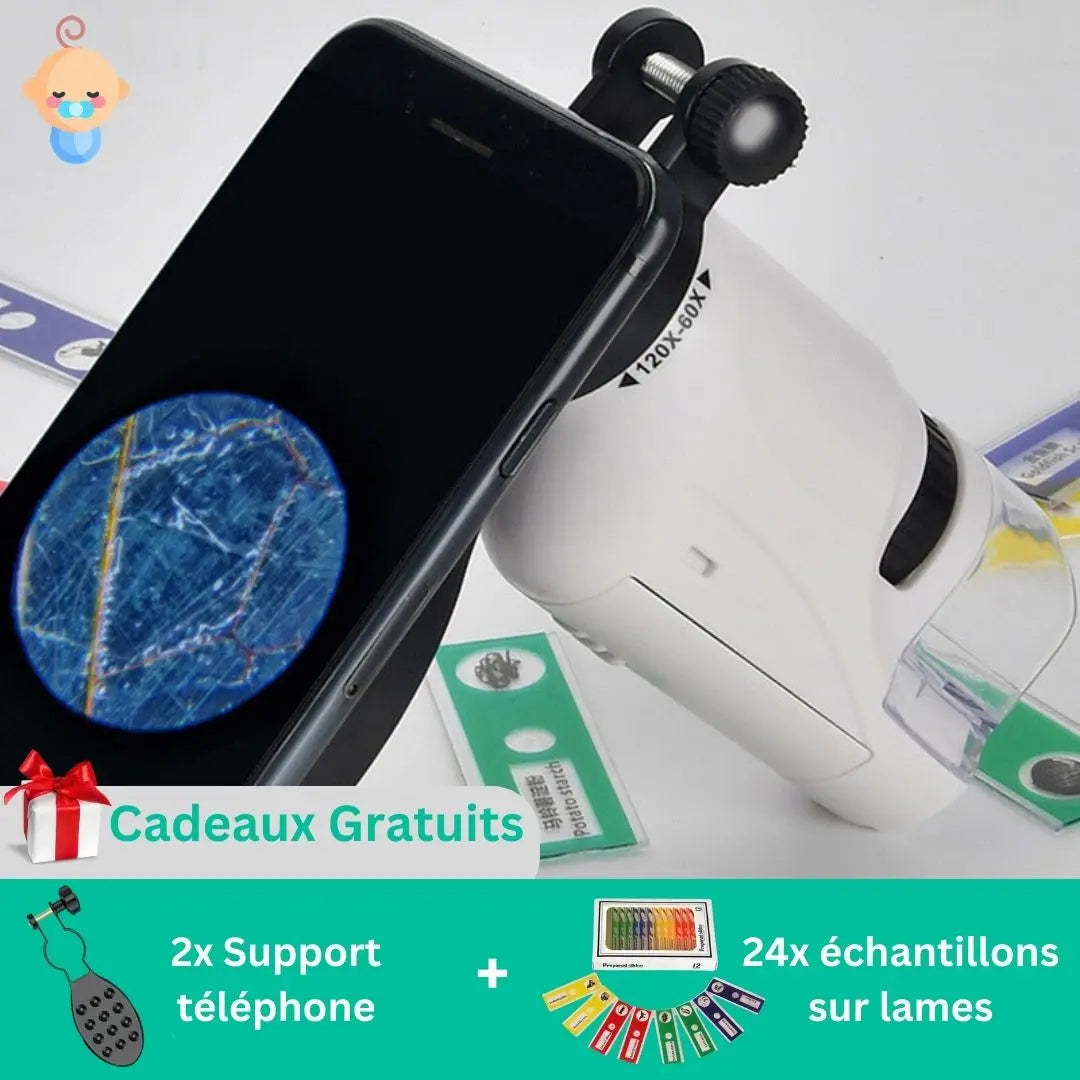 KidiScope™ - Mini microscope portable Bébé Précieux