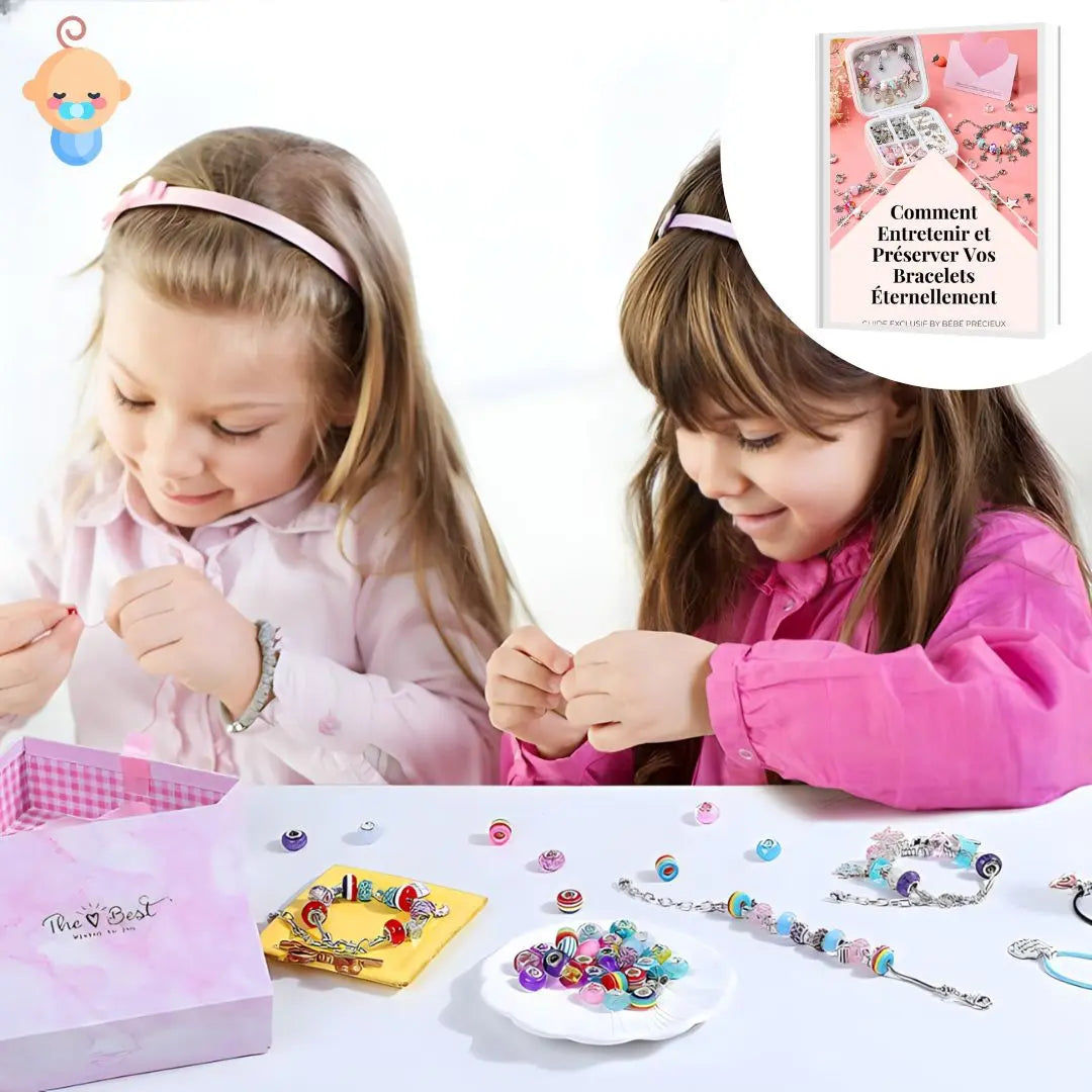 Kit de Fabrication de Bracelet, Bijoux Enfants Fille, Creation