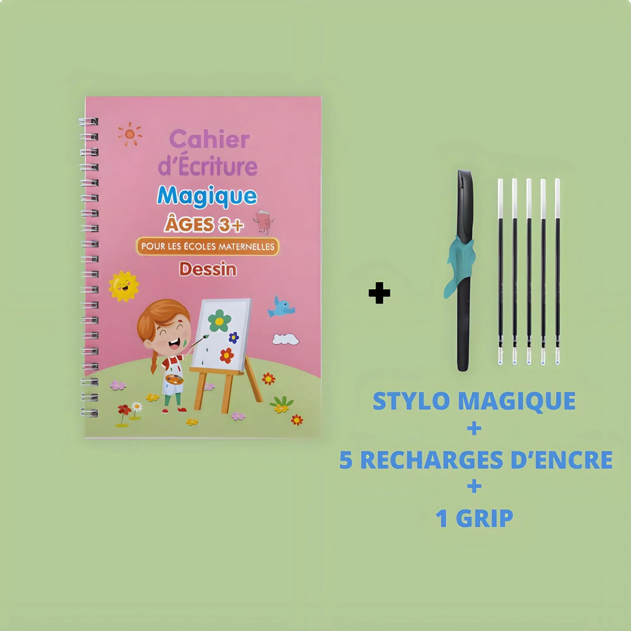 MagicBook™ 4 Cahiers d'écriture magique – Zeynakid